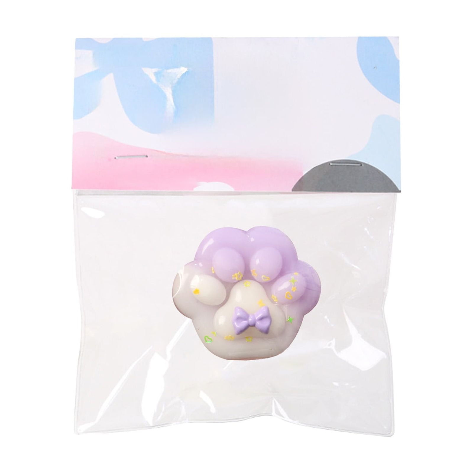 8 Pack Cat Paw Squishy Toys - Kawaii Mochi Stress Relief Fidget Toys For Kids & Adults