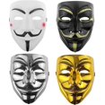 thumbnail image 1 of Hacker Mask V Pour Vendetta Masque Pour Enfants Femmes Hommes Disfraz De Halloween Cosplay (4pices Une Ensemble)-phwj Rojo Verde Cocina, Decoración y Otros, 1 of 5