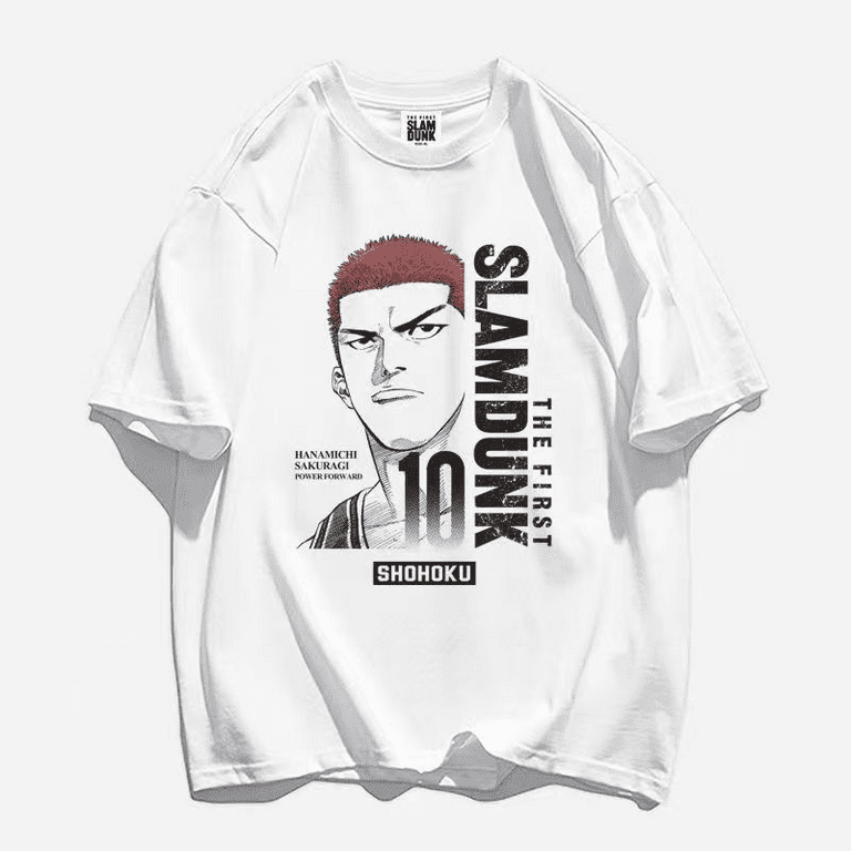 SLAM DUNK　tシャツ Slam Dunk Team T-Shirt Basketball For Anime Manga Black