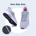 thumbnail image 3 of Women's Wide Walking Shoes Slip On WideToe Box Tennis Sneakers Atheltic Running Shoes GreyPink Size 7.5, 3 of 4