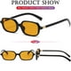 thumbnail image 4 of Gafas de Sol Rectangulares Retro AIEYEZO para Mujeres Negro/Naranja, 4 of 6
