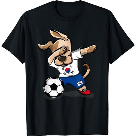 Dabbing Dog South Korea Soccer Jersey Korean Football Team T-Shirt