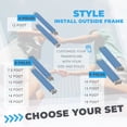 thumbnail image 7 of Plexalife Trampoline Safety Enclosure Set including Net, 6 Poles (with 6 pole caps), Pole Foam Sleeves - Fits 12ft Round Trampoline Frame - Installs Outside the Frame, 7 of 7