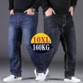 thumbnail image 2 of Jwl-oversized Black Jeans Mens Plus Size Denim Pants Husband Breathable Loose Trousers Men Streetwear Baggy Jeans Casual Pants, 2 of 5