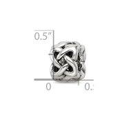 Reflections 925 Sterling Silver Celtic Knot Bead 10 x 7 mm.
