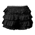thumbnail image 5 of Bloomers for Women Y2k Cute Lace Bloomer Elastic Low Waist Tiered Ruffle Mini Skirt Shorts, 5 of 5