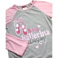 thumbnail image 4 of Angel Face Girls Pajama Set Soft Plush Fleece Sleep Shirt & Pajama Pants Sleepwear Set 4 Piece, 4 of 7