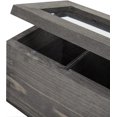 thumbnail image 6 of MyGift 5-Compartment Rustic Gray Wood Tea Bag Box with Clear Lid, 6 of 6