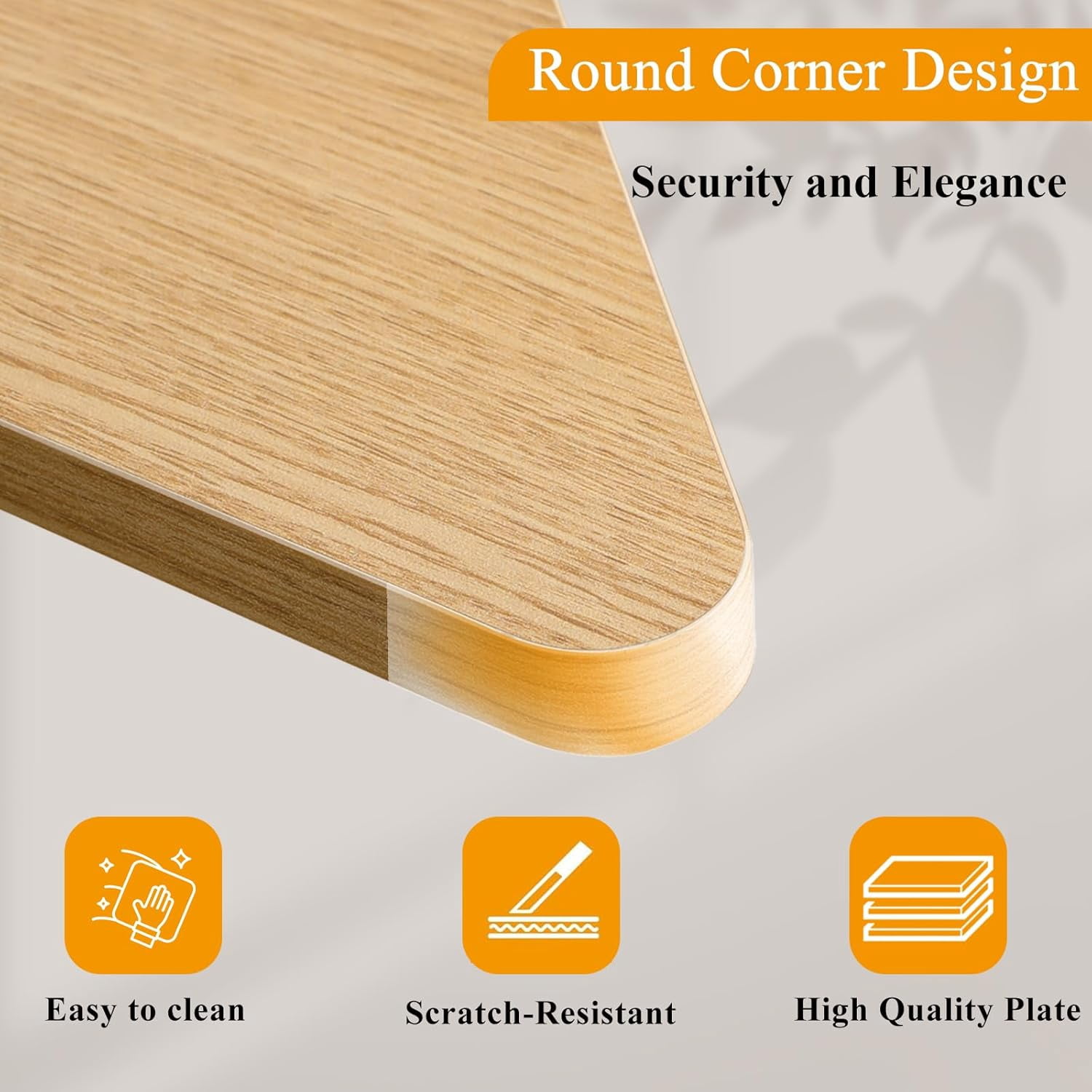 26 inch Triangle Monitor Stand Riser, Desktop Corner Stand with Metal Leg Wood Computer Stand with Storage Laptop Riser Office Organization (Maple)