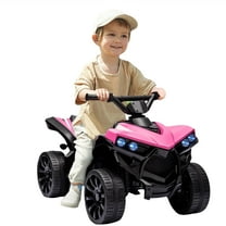 Kids ATV 4 Wheeler, 6V Ride-On Car Toy for Children Ages 1-5, 1.8 Mph Max Speed, Music,Led Lights,Electric Vehicle Quad Car for Kids