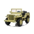thumbnail image 1 of Voitures Électriques pour Enfants 24V Style Jeep Militaire Willy 3 Places avec Télécommande, 1 of 5