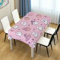 thumbnail image 4 of Yayeee Tablecloths 60" x 108" Rectangle Wrinkle Resistant Party Table Cover, Pink Halloween, 4 of 8