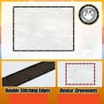 thumbnail image 3 of 6.6*10ft Jienlioq Clear Waterproof Tarps(Increase Grommets) Poly Tarpaulin Outdoor Garden Rainproof Covering Clear Vinyl Tarp with for Patio for Covering Henhouse, Porch, Canopy, Plant and Camping, 3 of 6