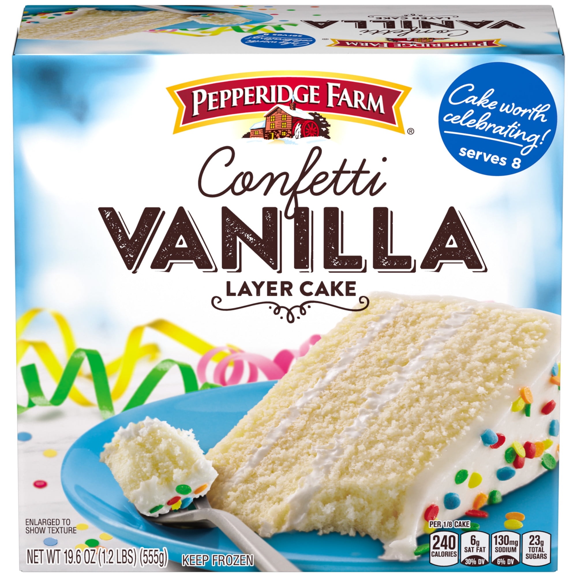 Pepperidge Farm Frozen Confetti Vanilla Layer Cake 19 6 Oz Box Walmart Com Pepperidge Farm Frozen Confetti Vanilla Layer Cake 19 6 Oz Box Walmart Com