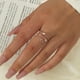 thumbnail image 3 of Anillo De Compromiso Hueco De 3 Capas Anillo Abierto Para Niña Anillos De Boda De Corazón Anillo De Mujer Cristales Anillos De Pareja Anillo De Diamante De Amor seitruly AP006750-02, 3 of 5