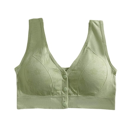 Levmjia Womens Wide Strap Front Closure Wireless Bra Breathable High Elastic Comfortable Supportive Everyday Lingerie For Sports Yoga And All Seasons