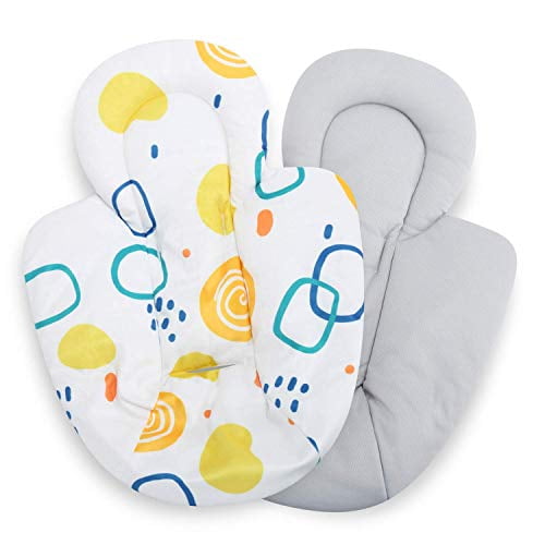 Infant Insert Compatible with 4Moms MamaRoo and RockaRoo Swing, Newborn Insert with Head and Body Support, Plush Soft Fabric Reverses to Breathable Cool Mesh