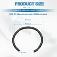 thumbnail image 2 of 100 Pack10mm Round Wire C-Clips, Internal Retaining Ring Circlip, Black, 2 of 6