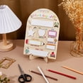thumbnail image 4 of First Day of School Sign Board 20x27.5cm Back to School Sign Wooden Chalkboard Photo Prop Reusable Preschool Board with 2Pcs Base Support for Kindergarten Preschool Gifts Photography diy, 4 of 6