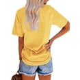 thumbnail image 6 of Anbech Sunflower Shirts for Women Graphic Tee Ladies Patriotic Tee Shirt Christian Top Short Sleeve, 6 of 7