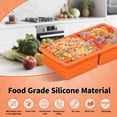thumbnail image 2 of 3-pack Silicone Freezer Trays With Lid 2 Large 2-cup(500ml)&4 Medium 1-cup(125ml)&6 Small 1/2-cup(75ml) Soup Container Molds Ice Cube Tray For Meal Prep&freezing Stews Sauces, 2 of 8