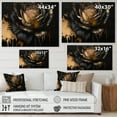 thumbnail image 4 of Designart Black And Gold Rose II Canvas Wall Art, 4 of 5