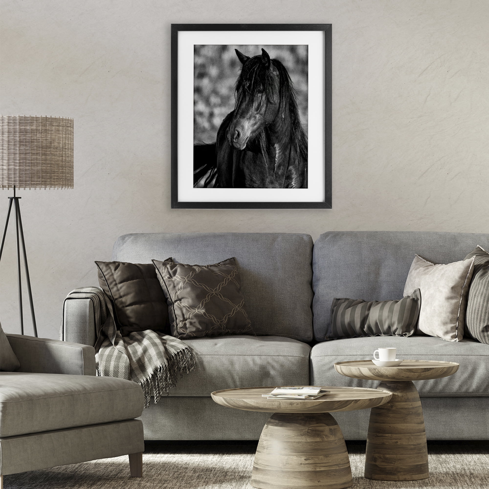Stupell Industries Beauty In Black Black Framed Print Under Glass, design by Tim West