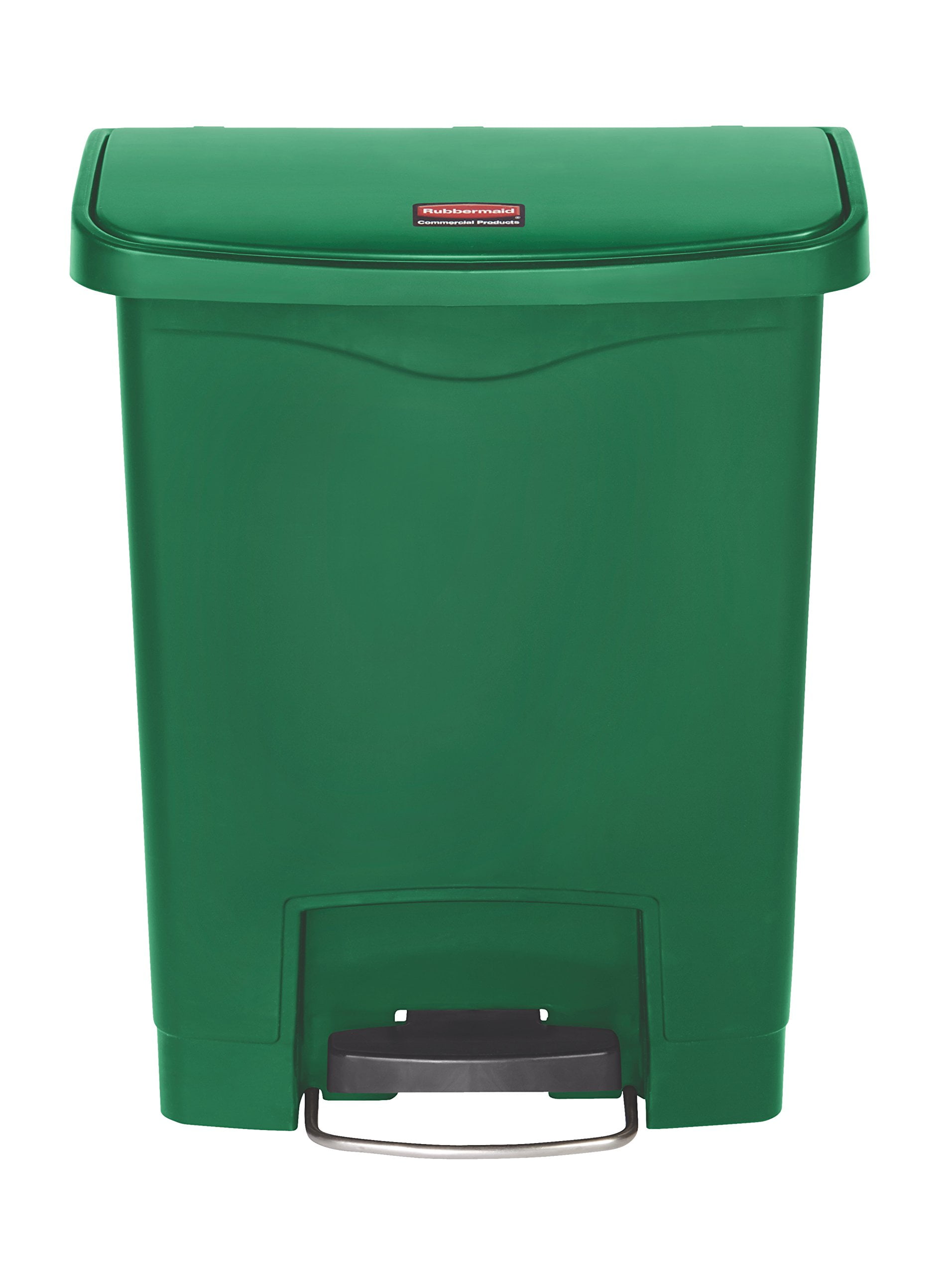 Rubbermaid 1883582 Slim Jim Resin Stepon Container, Front Step Style