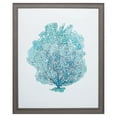 thumbnail image 2 of 27" X 33" Distressed Wood Toned Frame Aqua Coral On White I, 2 of 2
