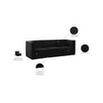thumbnail image 2 of Meridian Furniture Quincy Black Velvet Modular Sofa, 2 of 14