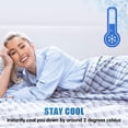 thumbnail image 4 of Cooling Throw Blanket for Hot Sleepers,Double Sided Cold Effect, Lightweight Breathable Summer Bed Blanket for Couch, Transfer Heat to Keep Body Cool Night Sweats,50"x70", 4 of 5