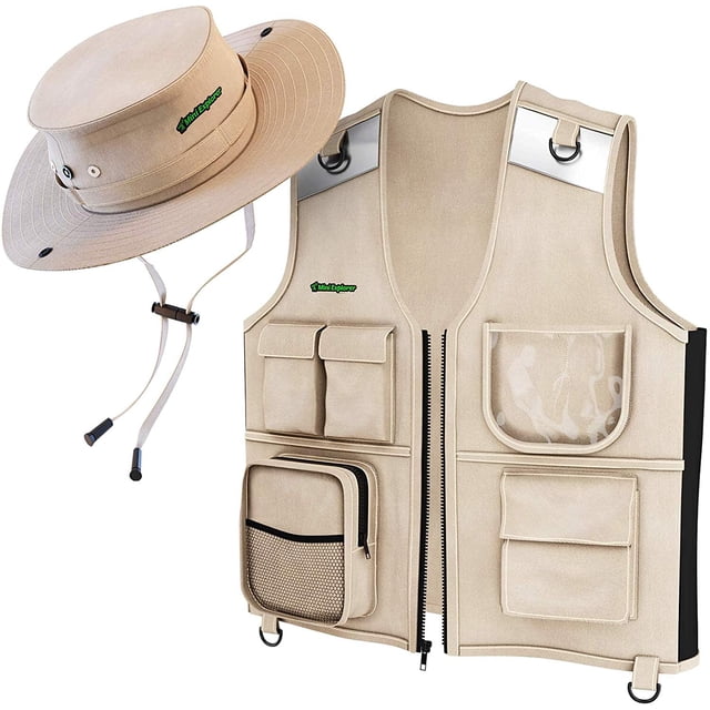 Chaleco y sombrero Costume Explorer para niños, Backyard Safari