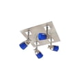 thumbnail image 1 of Jesco Lighting CES4202BU 4 Light Square Canopy & Blue Glass, 1 of 1