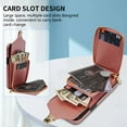 thumbnail image 3 of Dteck Wallet Case For iPhone 11, Crossbody Zipper Wallet Case with Credit Card Holder Slot Purse Leather Protective Case Cover For Apple iPhone 11 6.1 inch 2019, Rosegold, 3 of 7