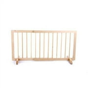 Cardinal Gates SG Wood Step Over Pet Gate - Adjustable Short Dog Gate - 20 Inches Tall - 28 Inches to 51 Inches Wide - Natural