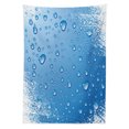 thumbnail image 3 of Ambesonne Grunge Tablecloth Rectangular Table Cover, Realistic Water Bubbles, 60"x90", Blue White, 3 of 4