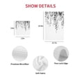 thumbnail image 7 of Grey Eucalyptus Kitchen Dish Towels for Drying Dishes Set of 3, Weeping Botanical Leaf Watercolor Waffle Weave Microfiber Hand Tea Bathroom Towels Quick Dry & Absorbent Towel 15.7x23.6, 7 of 7