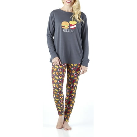 Frankie & Johnny Women's All over print Pajama (Best Women's Pajama Sets)