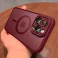thumbnail image 1 of Luxury Clear For Magsafe Case For iPhone 14 13 12 11 15 Pro Max Plus Cases Magnetic Wireless Charge Translucent Shockproof Cover, 1 of 7
