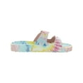 thumbnail image 3 of Madden Girl Womens Teddy Tie Dye Slip On Footbed Sandals Multi 10 Medium (B,M), 3 of 3