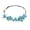 Blue, variant on Bridal Flower Crown Boho Artificial Flower Crown Elastic Strap Hair Wreath Holiday Wedding Floral Headband for Bridesmaids Flower Girls