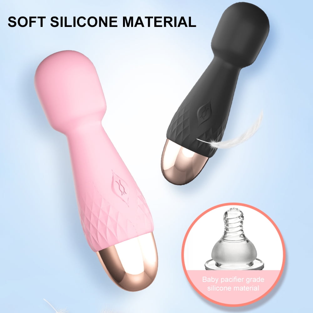 Rechargeable Mini Vibrators and Adult Sex Toys for Women and Couples, Clitoris Stimulator Massager, Small Vibrator with 10 Vibrating Modes, Pink(4*1*1in)