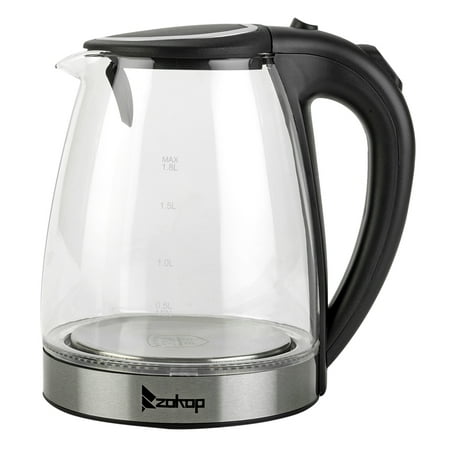 Zimtown 1.8L Electric Kettle Glass Kettle Electric Tea Kettle , Fast Boiling with Auto Shut Off, Boil-Dry