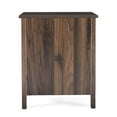 thumbnail image 6 of 19.15" Nightstand, Minimalist Beside Table with 2 Drawers, Open Shelf, 2 Black Metal Handles, Nightstand for Bedroom, Apartment, Living Room, Brown, 6 of 9