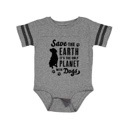 

Inktastic Save the Earth It s the Only Planet with Dogs with Pawprints Boys or Girls Baby Bodysuit