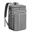 thumbnail image 1 of Colorful Checkered Soft Cooler Bag - 20L Insulated Leakproof Backpack for Travel, Work & Outdoor Adventures, 1 of 4