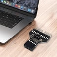 thumbnail image 4 of USB 2.0 9 Pin Splitter for Motherboard 1 to 2 Extension Adapter for Connecting RGB Lamp Fan Parts, 4 of 10