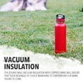 thumbnail image 6 of LIFE'S EASY 20 oz. Sports Insulated Water Bottle with Lid. Stainless Steel Vacuum Double Wall Thermo for Modern Hot and Cold Drinks, Simple Metal Hydro Canteen for Travel Men and Women (Red), 6 of 7