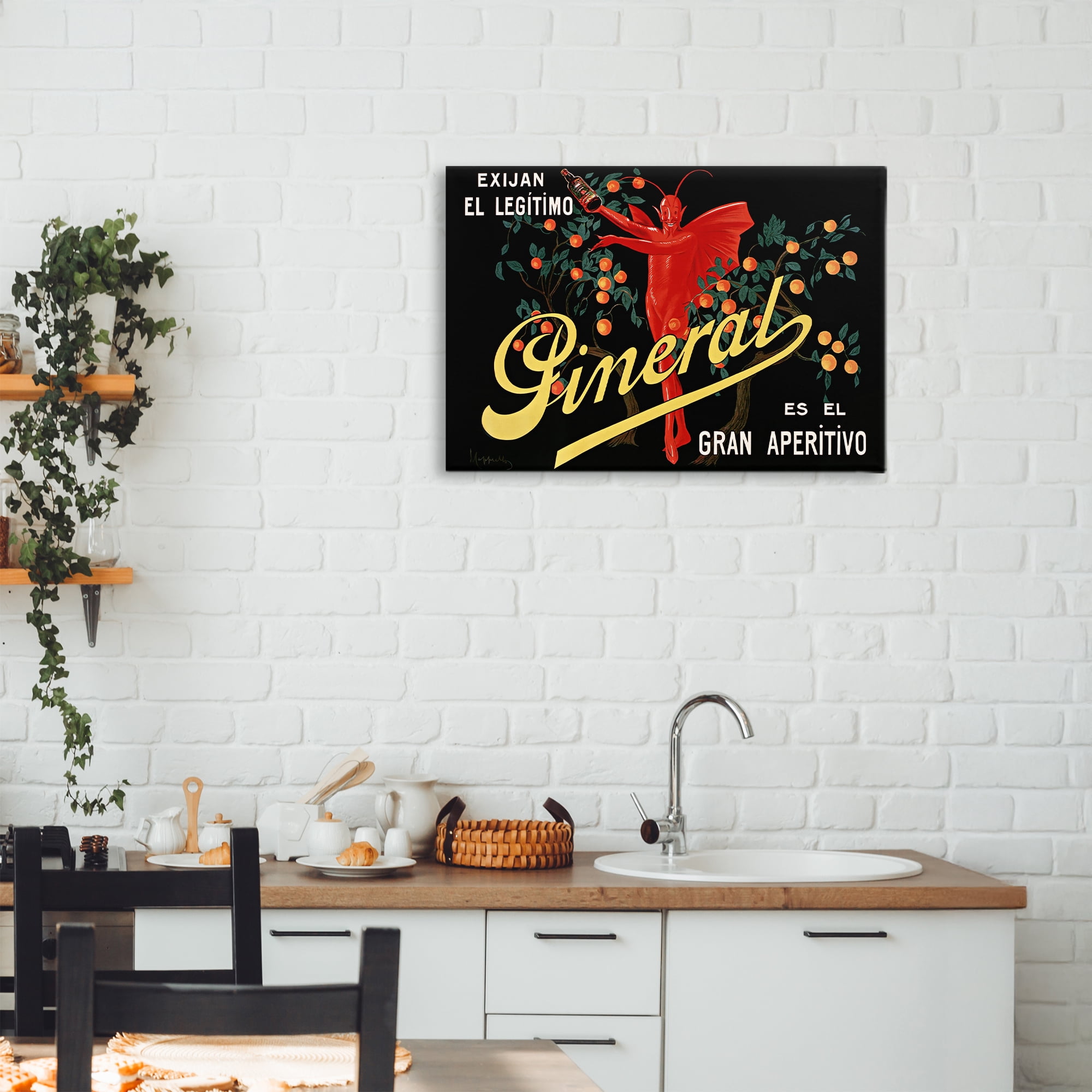 Stupell Industries Aperitif Poster with Character Canvas Wall Art, design by Leonetto Cappiello