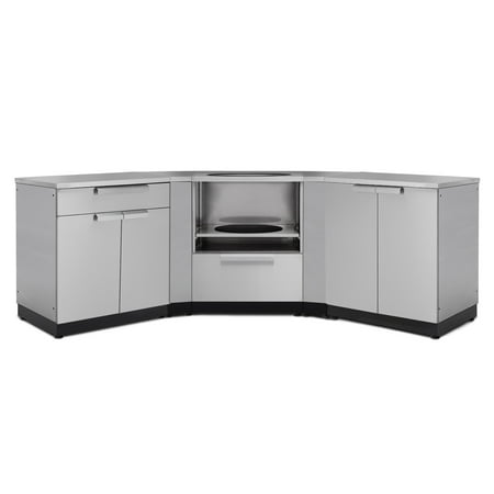 NEWAGE PRODUCTS INC. Outdoor Kitchen Stainless Steel Cabinet Set, 6 Piece, Weather-Resistant